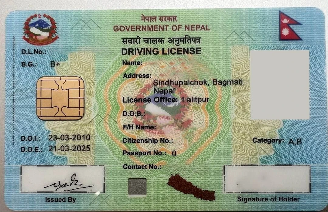 Smart Driving License Card Assistance for Nepalis Abroad